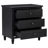 U_STYLE 3-Drawer Nightstand Storage Wood Cabinet WF319366AAB