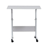 Removable E1 15MM Chipboard & Steel Side Table with Baffle White L 82570367