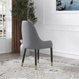 ZNTS Modern PU sponge-filled dining chair, solid wood metal legs, suitable for restaurants, living rooms W1535119451