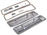Aluminum Short Finned Valve Covers w/Gaskets Fit for 1958-1986 Chevy SBC 283-400 49439907