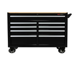 9 DRAWERS MULTIFUNCTIONAL TOOL CART WITH WHEELS AND WOODEN TOP W1102139262
