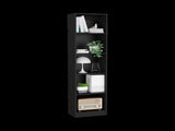 Bookcase Compact Bookshelf with Multiple Shelves, Black B097P167420