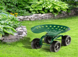 360&deg Garden Rolling Workseat with Swivel Seat and Adjustable Height 95861323