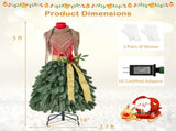 5 FT Pre-lit Mannequin Artificial Christmas Tree Dress Form 99641371