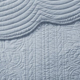 Full/Queen 3 Piece Reversible Scalloped Edge Quilt Set B035129069