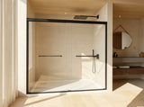 44-48" W 72" H Tempered Glass with Explosion Proof Film, Aluminum Frame Double Sliding Shower W1675P484271
