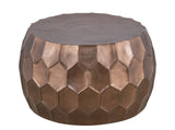 CT101 Modern Contemporary Round Aluminum material 32" Coffee Table, Farmhouse Table with Glossy B009P295928