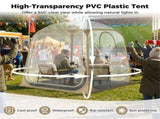 77FT Clear Pop Up Sports Tent, Waterproof Windproof PVC Tent for 2-4 People, Transparent Outdoor 00714887