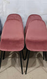 Dining Chairs Set of 4, Modern Accent Chairs with velvet Fabric Upholstered Seat, Spoon Shape W2189P228664