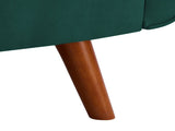 New Design Linen Sofa Furniture Adjustable Backrest Easily Assembled Recliners-GREEN 94890797