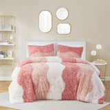 Twin/Twin XL Ombre Shaggy Faux Fur Comforter Set B035129807