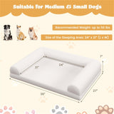 ZNTS 36" Orthopedic Dog Bed,Egg-Foam Dog Crate Bed with 3-Side Bolster and Removable Washable Bed 95658556