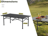 Portable Folding Camping Table, Ultralight Collapsible Table Outdoor Camp Table for Travel Hiking 71505381