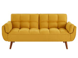 New Design Linen Sofa Furniture Adjustable Backrest Easily Assembled Recliners-yellow 43375163