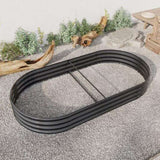 Raised Garden Bed Outdoor, Oval Large Metal Raised Planter Bed for for Plants, Vegetables, and W840102509
