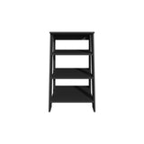 BATHBI 30" High 4-Tier Ladder Shelf Organizer for Bathroom, Side Table, Living room in Black B070P242495
