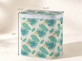 19 Gallon Bamboo Laundry Hamper Lid & Removable Washable Liner, Foldable Dirty Clothes Basket 44636238