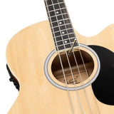 ZNTS GMB101 4 string Electric Acoustic Bass Guitar w/ 4-Band Equalizer 78571840