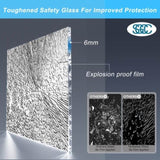 34"x 72" Pivot Shower Door, Matte Black Aluminum Frame, Half Frame ,1/4" Tempered Glass W1675P295822