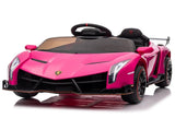 Lamborghini Poison Small Dual Drive 12V 4.5AH with 2.4G Remote Control Sports Car Pink 61417908