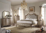 Antique Taupe 3-Drawer Nightstand B062P215399