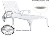 Aluminium Cast lounge chair 1pcs white W640P292968