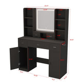 Newly designed smart mirror table with drawers and storage cabinet, table with W1320P147407