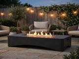 56" Propane Fire Pit, Rectangular Outdoor Gas Fire Pit 50,000 BTU, Modern Minimalist Fire W5727P464547