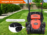 13-Inch Electric Lawn Mower with 8 Gal Grass Collection Box, 3 Adjustable Cutting Heights, 99924079