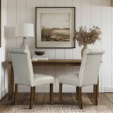 Upholstered Dining Chair with Nailhead Trim Set of 2 B035P265991