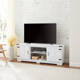 Modern Farmhouse TV Media Stand, Large Barn Inspired Home Entertainment Console, for TV Up to 70'', W1758P147681