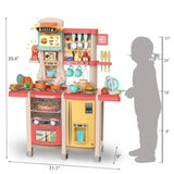 Kids Kitchen Playset Toys - Pink W2181P145197