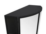23.62"Modern Arched Glass Double-Door Wardrobe with Shatterproof Non-Glass Mirror-Double-Layer W757P314594