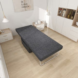 Folding Ottoman Bed with Adjustable Backrest, Modern Futon Couch, Convertible Chair into Sofa Bed W1935P256906