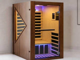 1090w Walnut Chilean Pine Single Mini Far Infrared Sauna Room W6315P540489