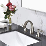 Widespread Bathroom Sink Faucets Two Handle 3 Hole Vanity Bath Faucet with Drain Assembly W122471404