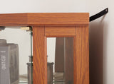 Corner Glass Cabinet Lighted Curio Cabinet Corner Display Case for Living Room, Curio Cabinet, W2275P296058