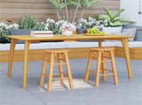 2 pieces wooden round bar stools 91783758