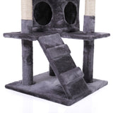 ZNTS Cat Tree Cat Tower with Scratching Ball, Plush Cushion, Ladder and Condos for Indoor Cats, Gray W2181P147631