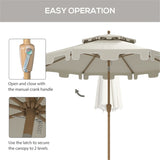 ZNTS Outdoor beach umbrella/Sun Umbrella （Prohibited by WalMart） 59659971