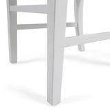 ZNTS Roshan Farmhouse Acacia Wood Dining Chairs, White 62888.00WHI