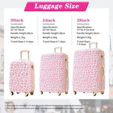 Hardshell Luggage Sets 3 pcs Spinner Suitcase with TSA Lock Lightweight-20"24"28" Luggages N732P218227U