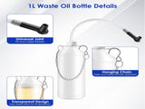 3L Brake Bleed Kit Manual Brake Bleeder Vacuum Pump Kit with 1L Waste Oil Bottle&4 Master Cylinder 70951206