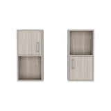 Oba 2-Pc Wall-Mounted Bathroom Medicine Cabinet with Open and Closed Storage B200P188847