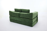 Modern Minimalist Sofa, Fold-Out Sofa Bed, Convertible Chair Floor Couch & Sleeping Mattress for W1829P192398