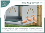 Metal Nesting Boxes for Chicken,3 Compartment Nesting Box,Galvanized steel Nesting Boxes for Hens, 29038244