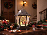 5.4 FT Christmas Street Lamp with Snowfall, Music & Warm Light, Detachable Lantern Head, Waterproof 35036998