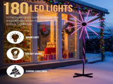 8.3FT Lighted Firework Light with Stand Christmas Decorations, Lighted Holiday Decor with 180 RGB 59653890