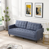 74" High Resilience three seater Sofa, Wooden Frame 3 Seat Sofa, Comfy , Modern Upholstered Sofa, W311P192811