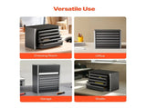 Portable Metal Tool Box, 8.6-inch, Compact Metal Tool Chest with 5 Drawers, Durable Steel 12574989